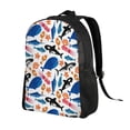 thumbnail image 2 of Balery Cute Sea Animals Mochila - Mochila Estilosa y Duradera para Laptop de 15 Pulgadas con Tela Oxford Impermeable, 2 of 8
