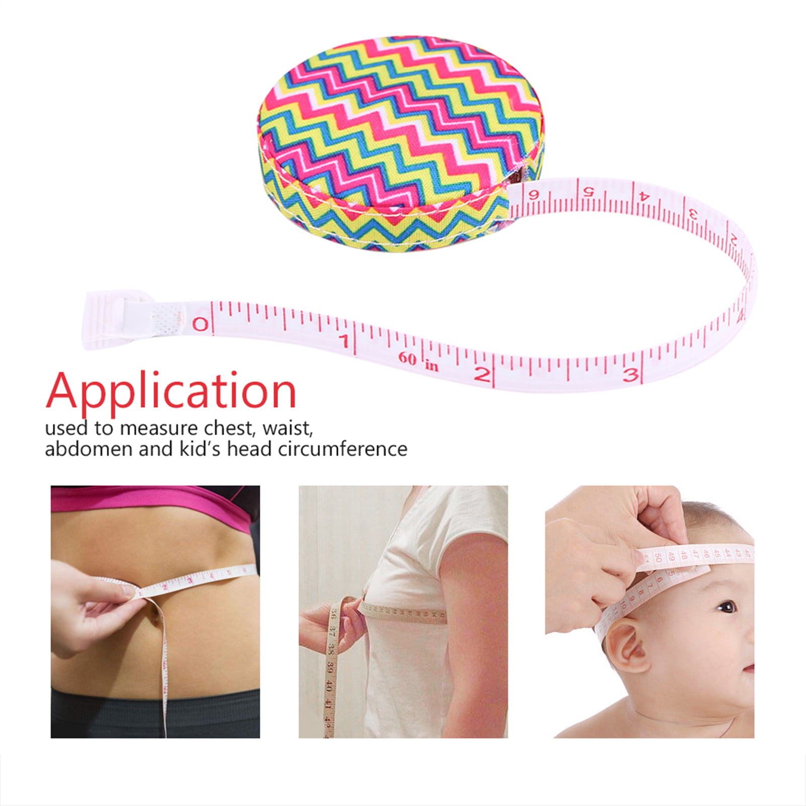 1pc Soft Tape Measure For Measuring Body Circumference - Waist, Hips,  Thigh, Arms, Chest, Etc. - Great For Fitness & Bodybuilding