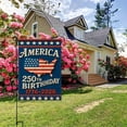thumbnail image 5 of USA 250th Anniversary Garden Flag – 12x18 Inch Outdoor Banner with Sleeve, Patriotic Yard Decoration for Independence Day & Celebrations, 5 of 5