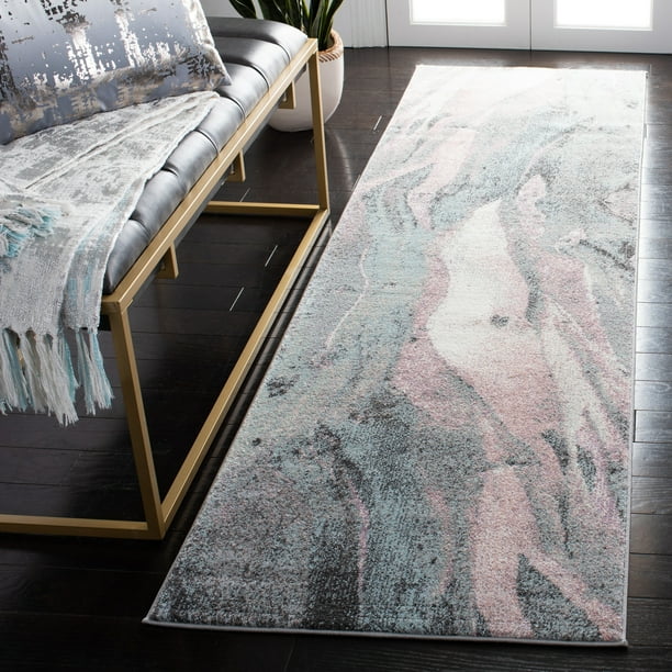 Safavieh Glacier Bree Modern Abstract Area Rug Pink/Blue 2'3" x 10