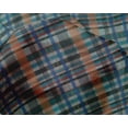thumbnail image 4 of oneOone Silk Tabby Dusty Teal Blue Fabric Madras Check Sewing Craft Projects Fabric Prints By Yard 42 Inches Wide, 4 of 4