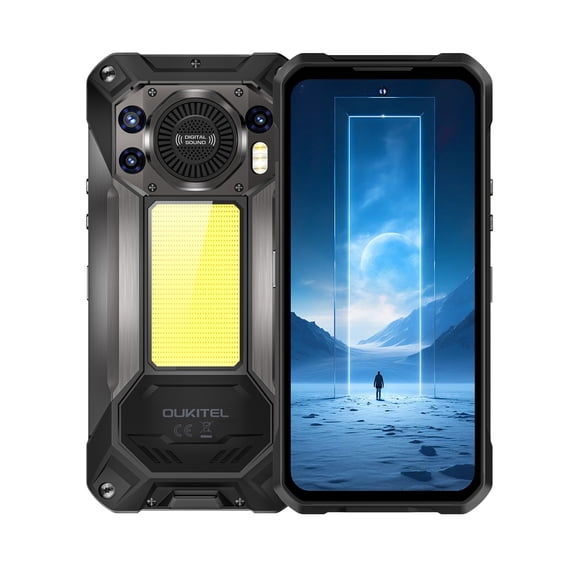 OUKITEL WP61 Rugged phone 5G 6.8" FHD 36GB(12 24) 512GB 20000mAh Android 16 Mobile Phone-Black