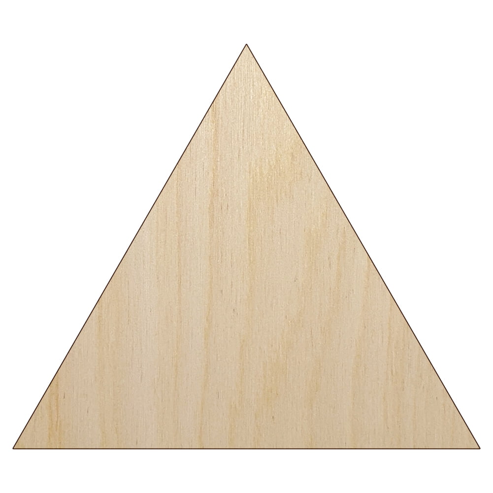 Triangle Solid Wood Shape Unfinished Piece Cutout Craft DIY Projects