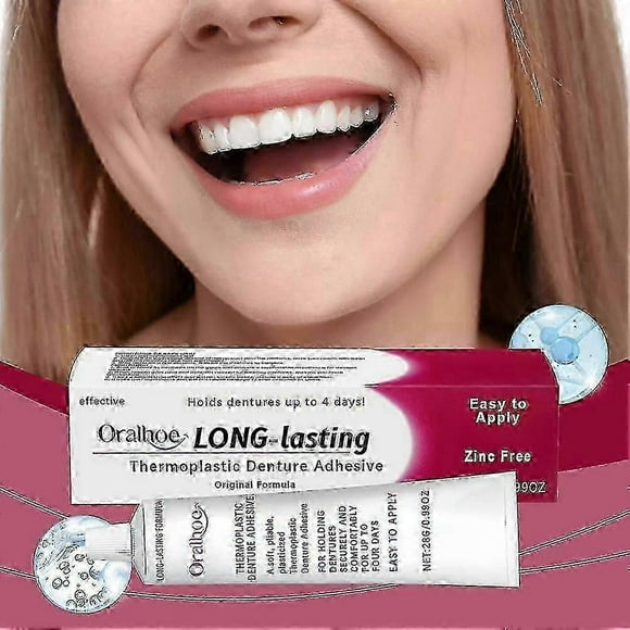 Cushion Grip Thermoplastic Denture Adhesive Lasting Super Hold Denture-adhesive Cream For False Teeth