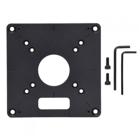 

120 x 120MM Aluminum Alloy Insert Plate Flip Panel for Woodworking Trimmer Tool Indusrial Supplies