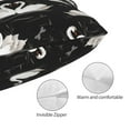 thumbnail image 3 of Easygdp Cygne et Libellules pour Taie d'Oreiller Douce, Parfait pour Dormir (Noyau d'Oreiller Non Inclus)-14"x20 Pouces, 3 of 6