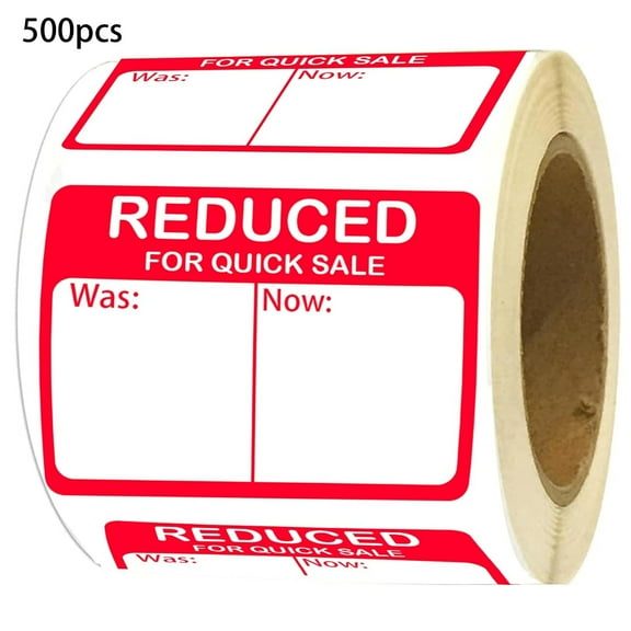 Reduced Sale Price Labels 500 Pcs Price Pricing Retail Labels 1.8" X 2" Grocery Store Food Label Pricing Stickers