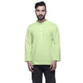 thumbnail image 1 of Atasi Mens Kurta Shirt Solid Mandarin Collar Kurta For Boys Short Kurta, 1 of 6