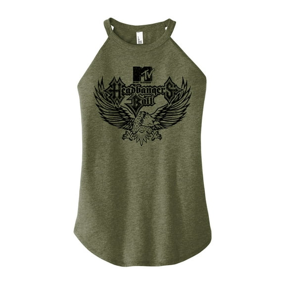 MTV - Headbangers Ball Eagle - Juniors High Neck Tank Top
