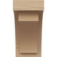 thumbnail image 2 of 6"W x 6"D x 12"H Wide Rivera Rough Cedar Woodgrain TimberThane Corbel, Primed Tan, 2 of 6