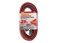 Prime KCPL507825 25' 12/3 SJTW Red/Blue Jobsite Locking Extension Cord - image 4 of 8