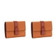 thumbnail image 4 of Monedero de mujer Trifold Qarigey Color sólido Oro marrón 2Conjunto, 4 of 6