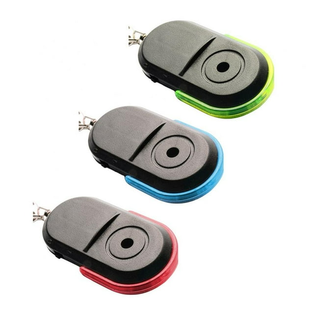LED Light Keychain Whistle Finder Voice Remote Control Portable Strong Key Ring