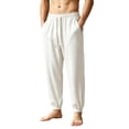 thumbnail image 4 of Elvqul Joggers with Pockets for Men Drawstring Elastic Waist Outdoor Atheletic Pants Relaxed Fit Workout Running Jooger Mens Pants, 4 of 5