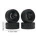 thumbnail image 3 of Vogacara Amortiguador de Metal para diferencial delantero, piezas de coche RC, juego de diferenciales LED de alta velocidad sólidos, neumáticos negros Type2 NO2 Vogacara FN010336-04, 3 of 6