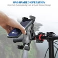 thumbnail image 5 of Homeya Motorcycle Phone Mount Adjustable Handlebar Phone Holder for Cell Phones, 5 of 8