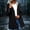 Black, variant on Womens Waterproof Jacket Hooded Midi Length Lined Windbreaker Hiking Travel Coat with Pockets Blue Size M
