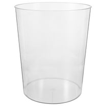 WORGEOUS Garbage Can Clear Trash Desktop Waste Basket Tray Food Containers with Lids Office