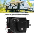 thumbnail image 4 of Door Latch Lock, Keyless Entry RV Door Lock Replacement, Remote Control Keypad Zinc Alloy Door Latch for Travel Trailers Motorhomes Cargo, Lock Replacement, Trailer Accessories, 4 of 7
