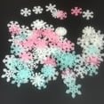 thumbnail image 7 of Hxoliqit 50 Pcs Luminous Snowflakes Luminous Snowflakes Four Colors Mixed In Pack Christmas Stickers Christmas Stickers For Kids Christmas Gift Stickers Small Stickers Holiday Stickers,Plastic, 7 of 7