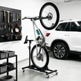 thumbnail image 2 of Vertical Bike Stand, Freestanding Space-Saving Bike Rack with Adjustable Height for Wheels Sizes up to 29”, Indoor Bike Storage Rack for Garage & Apartment, Upright Bicycle Floor Holder, 2 of 9