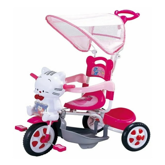 Triciclo Mytoy Hello Ninny 2 En 1 Rosa Musical Con Luz 5567R2