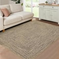 thumbnail image 1 of Area Rugs Braided Print Rug, Machine Washable Indoor Rug Non-Slip Low Pile Farmhouse Solid Carpet for Bedroom, Living Room, Dining Room Office, 1 of 10