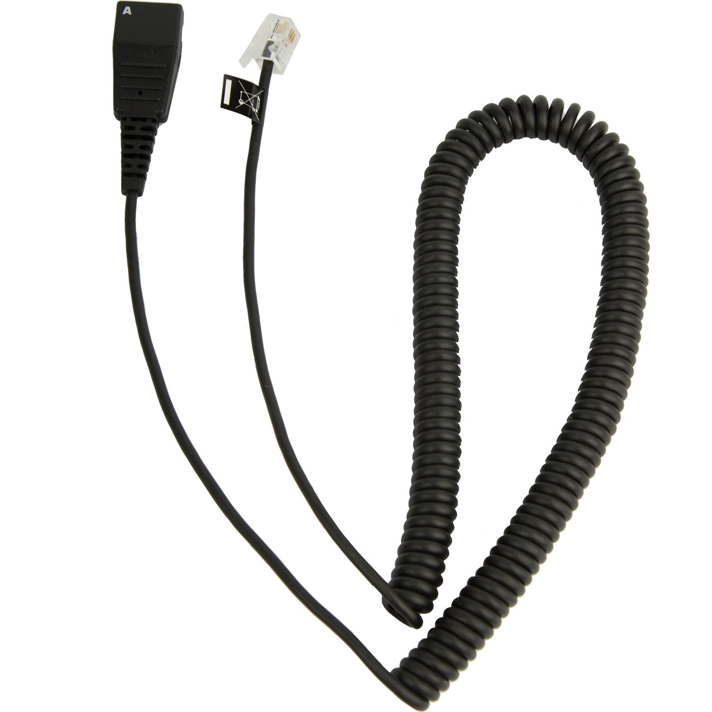 QUICK DISCONNECT TO RJ-9 COILED CORD FOR CISCO 794X/796X/797X
