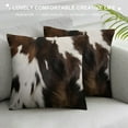 thumbnail image 3 of ONETECH Cow Print Pillows Covers Cowhide Pillow Covers Decorative Western Pillow Covers Cow Throw Pillow Covers Hidden Zippered Cushion Cover for Couch Sofa Home Living Room Decor, 3 of 5