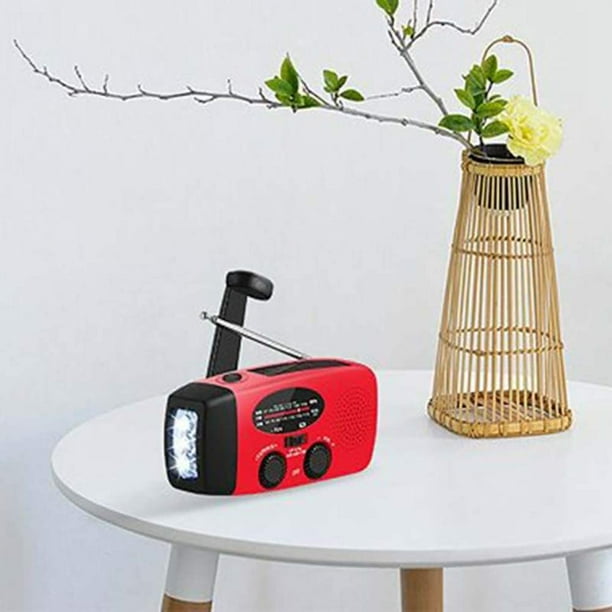 Minifinker Radio à énergie Solaire Radio à Manivelle Multifonction