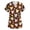 Brown, variant on Scrub Shirts for Women Relaxed Fit Scrub Tops Loose Fit V Neck Short Sleeve Nurse Shirts