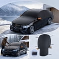 thumbnail image 6 of Eolstice Winter Car Magnetic Snow Cover, Waterproof Thickened Half Car Cover For Windshield, Ice Snow Protector For Vehicle Outdoor Parking, 6 of 9
