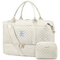 thumbnail image 1 of Bolsa de viaje LOVEVOOK para mujer con compartimento para zapatos, color beige, 1 of 8