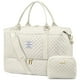 thumbnail image 1 of Bolsa de viaje LOVEVOOK para mujer con compartimento para zapatos, color beige, 1 of 8