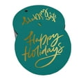 thumbnail image 1 of Inkdotpot Pack Of 100 Happy Holiday Favor Paper Tags Craft Real Gold Foil Hang Tags, 1 of 6