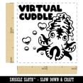 thumbnail image 2 of Virtual Cuddle Cuttlefish Self-Inking Rubber Stamp Ink Stamper - Black Ink - Small 1 Inch, 2 of 7