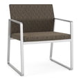 thumbnail image 1 of Fauteuil d'Appoint Surdimensionné pour Réception et Salle d'Attente Gansett / Acier Argenté / Brun, 1 of 5