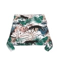 thumbnail image 4 of YFYANG Square Polyester Table Cloth, 54" x 54" Reusable Table Cover Kitchen Dining Room Abstract Tropical Jungle Doodle Decorative Tablecloths for Tables of 2-4 People, 4 of 8