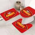 thumbnail image 1 of Juego de 3 alfombrillas de baño KC_Chiefss de franela, superabsorbentes, para inodoro y suave felpa, antideslizantes, para bañera, 31,5 x 20 pulgadas, 1 of 7