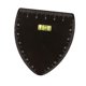 thumbnail image 3 of Regla de plantilla para cejas reutilizable negra profesional de bolsillo accesorios para Forma de V, 3 of 9