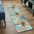 thumbnail image 3 of 2'x6' Rug Runners for Hallways Kitchen, Boho Coastal Beach Non Slip Entryway Beside Floor Carpet Runner, Tropical Ocean Coconut Flower Plant Washable Laundry Room Bedroom Throw Rugs Mat, 3 of 8