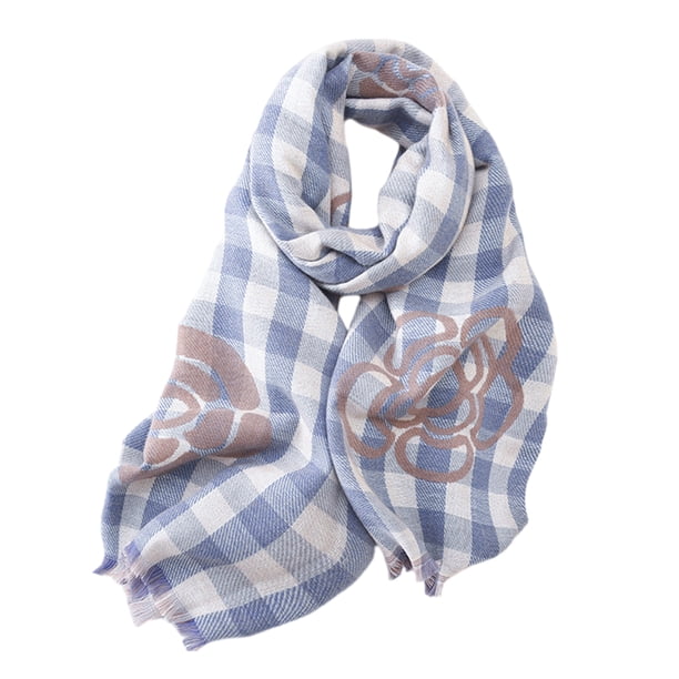 Bufanda de invierno a cuadros para mujer, cálida y acogedora, chal de gran tamaño, capa, bufandas de moda, chal largo, grueso y cálido para invierno