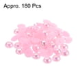 thumbnail image 3 of REGALWOVEN AB Flat Back Pearls Loose Half Round Resin Pearl Beads DIY Crafts Making Shoes Costume Colorful Light Pink, 3 of 5