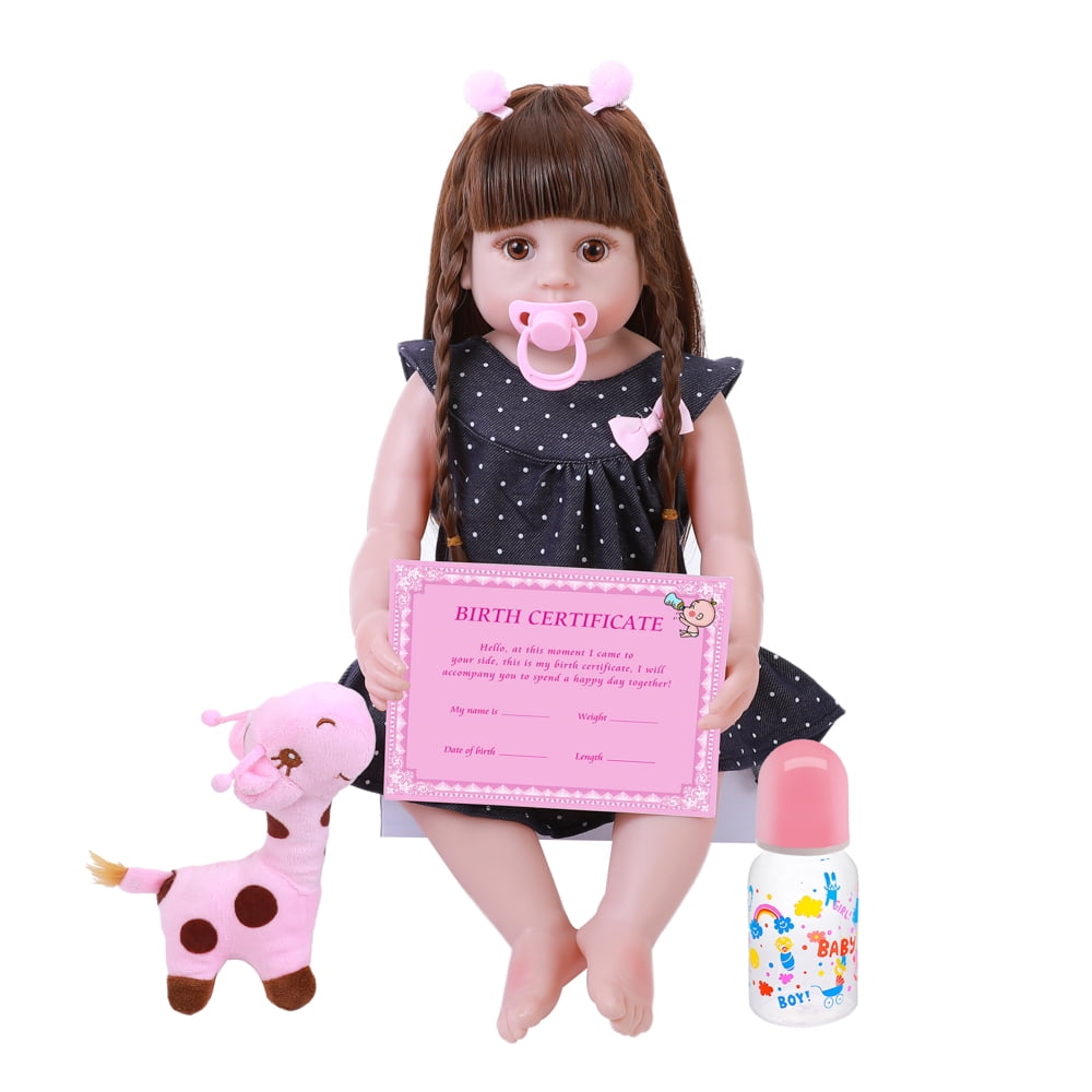 Reborn Toddler Baby Doll Artificial Girl 22 Inch Vinyl Silicone Lifelike Toy T2