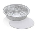 thumbnail image 3 of Durable Emballage Moule à Emporter Rond en Aluminium 7 Pouces avec Couvercle de Planche Combo 200 Pk - Jetable (Lot de 200), 3 of 4