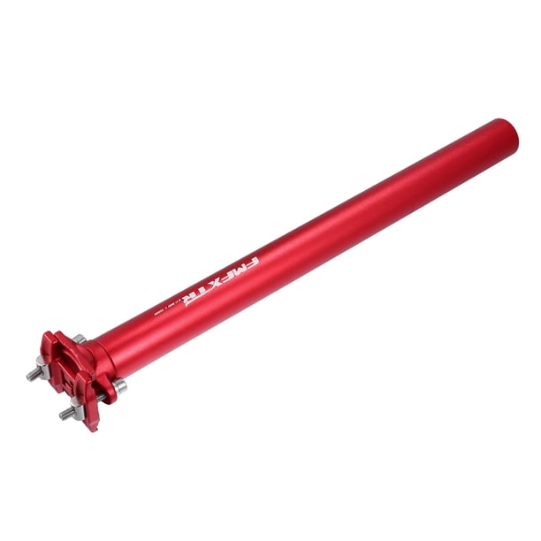 Asiento de bicicleta ajustable Unique Bargains 31.6x400mm para bicicleta de montaña MTB, bicicleta de carretera, BMX, aleación de aluminio rojo