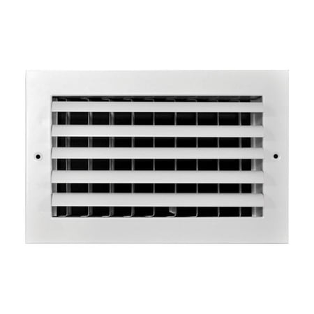 Tru Aire 4907291 4 x 8 in. 1-Way White Aluminum Wall u0026 Ceiling Register |  Walmart Canada