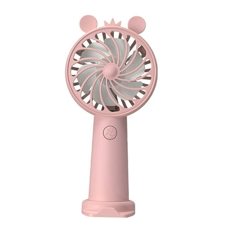 

Personal Fan with Phone Stand Refreshing Wind Table Cooling Fan for Camping Pink