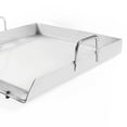 thumbnail image 3 of Griddle Stainless Steel Flat Top 17" x 16" Comal Plancha Outdoor Stove Catering BBQ with Side Handle, 3 of 5