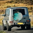 thumbnail image 5 of Pofeuu Turquoise Beach Kayaking Print Spare Tire Wheel Cover for Car Truck SUV Camper Universal Fit Spare Tire Cover RV Spare Tire Covers-17 inch, 5 of 6